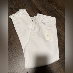 Cello Women's White Ankle Jeans